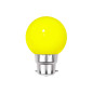 Lot de 9 ampoules Led Jaunes B22 Incassables - Guirlandes guinguette - Culot baïonnette