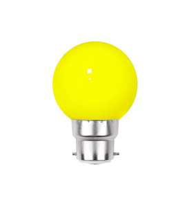 Lot de 9 ampoules jaunes B22 Incassables avec culot en fer