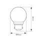 Lot de 12 ampoules Led Jaunes B22 Incassables - Guirlandes guinguette - Culot baïonnette