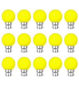Lot de 15 ampoules jaunes B22 Incassables avec culot en fer - Ampoules LED B22 - Rêvenergie