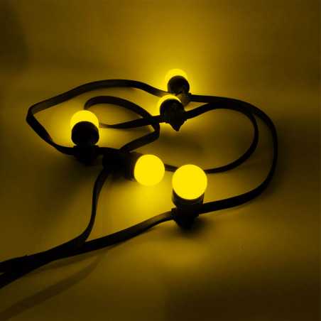 Lot de 24 ampoules Led Jaunes B22 Incassables - Guirlandes guinguette - Culot baïonnette