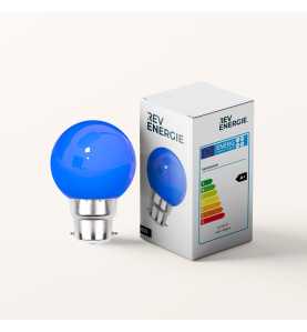 Rêvenergie | Lot de 18 ampoules bleues B22 pour guirlande guinguette - Ampoules LED B22 - Rêvenergie
