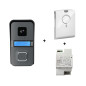 Pack portier vidéo connecté WiFi Urmet PICO + alimentation DIN + carillon radio 1720/1
