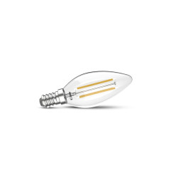 ampoule led e14 filament flamme 4w 2700k blanc chaud 300