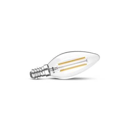 ampoule led e14 filament flamme 4w 2700k blanc chaud 300