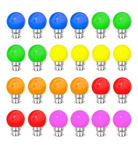 Rêvenergie | Lot 24 ampoules Led B22 guirlande guinguette multicolore - Ampoules LED B22 - Rêvenergie