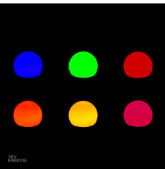 Lot de 24 Ampoules LED décoratives B22 RGB 1W - Guirlande guinguette