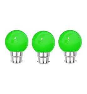 Lot de 3 ampoules LED vertes B22 incassables - guirlande guinguette