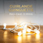 Rêvenergie | GUIRLANDE GUINGUETTE BLANCHE 10 METRES 20 DOUILLES B22 Rêvenergie | GUIRLANDE GUINGUETTE BLANCHE 10 METRES 20 DOUILLES B22