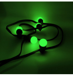 Lot de 9 ampoules LED Vertes B22 Incassables - Guirlandes guinguette - Culot baïonnette