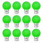 Lot de 12 ampoules LED Vertes B22 Incassables - Guirlandes guinguette - Culot baïonnette Lot de 12 ampoules LED Vertes B22 Incassables - Guirlandes guinguette - Culot baïonnette