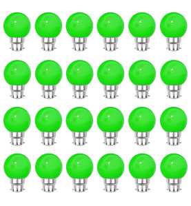 Lot de 24 ampoules guinguettes vertes B22 Incassables avec culot en fer - Ampoules LED B22 - Rêvenergie