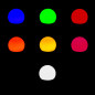 Lot de 5 ampoules B22 RGB Incassables Lot de 5 ampoules B22 RGB Incassables