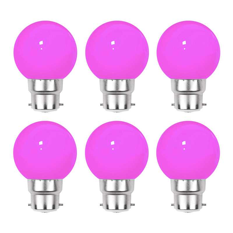Lot de 6 ampoules LED Roses B22 Incassables - Guirlandes guinguette - Culot baïonnette Lot de 6 ampoules LED Roses B22 Incassables - Guirlandes guinguette - Culot baïonnette