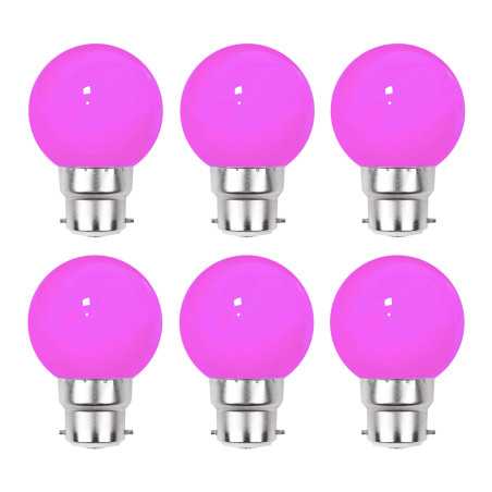 Lot de 6 ampoules LED Roses B22 Incassables - Guirlandes guinguette - Culot baïonnette