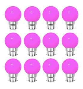 Lot de 12 ampoules LED roses B22 incassables - guirlande guinguette