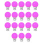 Lot de 18 ampoules LED Roses B22 Incassables - Guirlandes guinguette - Culot baïonnette Lot de 18 ampoules LED Roses B22 Incassables - Guirlandes guinguette - Culot baïonnette