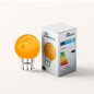 Lot de 15 ampoules LED Orange B22 Incassables - Guirlandes guinguette - Culot baïonnette