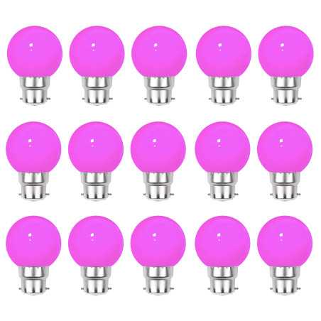 Lot de 15 ampoules LED Roses B22 Incassables - Guirlandes guinguette - Culot baïonnette