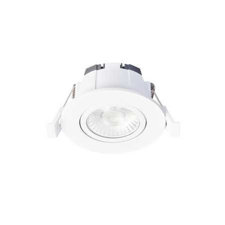 Spot LED encastrable orientable Europole LED'UP Universal Switch II 6W IP65 blanc