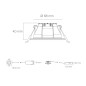 Spot LED encastrable orientable Europole LED'UP Universal Switch II 6W IP65 blanc