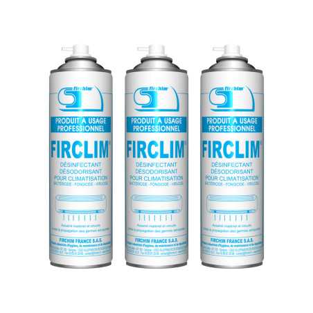 FIRCHIM - Firclim - 3 sprays désinfectant, antibactérien pour climatisation - 500ml