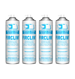 FIRCHIM - Firclim - 4 sprays anti-bactérien, nettoyant, aérosol pour clim - 500ml