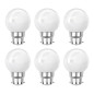 Lot de 6 ampoules Led Blanc B22 Incassables - Guirlandes guinguette - Culot baïonnette Lot de 6 ampoules Led Blanc B22 Incassables - Guirlandes guinguette - Culot baïonnette