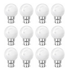 Lot de 12 ampoules blanches B22 Incassables avec culot en fer - Ampoules LED B22 - Rêvenergie