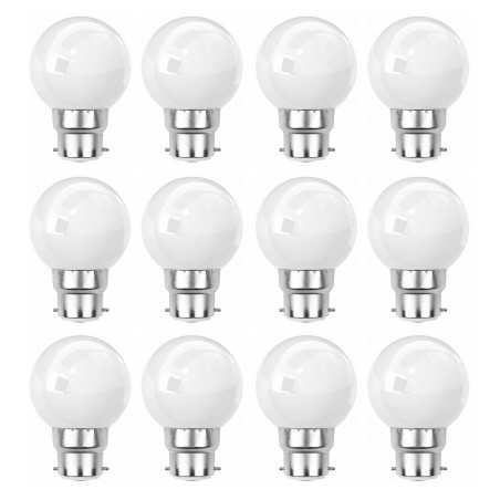 Lot de 12 ampoules blanches B22 Incassables avec culot en fer - Ampoules LED B22 - Rêvenergie