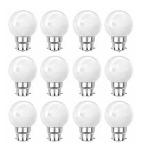 Lot de 12 ampoules blanches B22