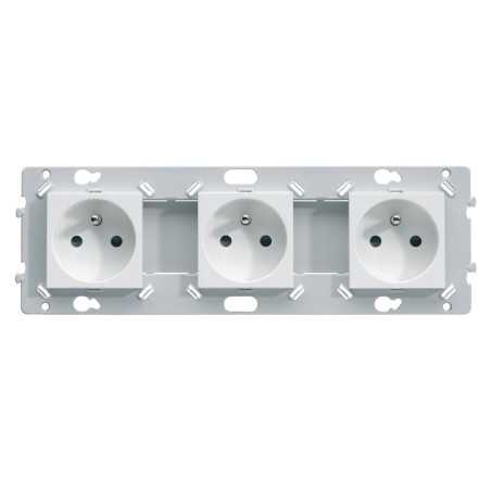 Hager - WE123 - Essensya Prise triple 2P+T