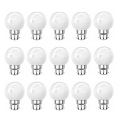 Lot de 15 ampoules Led Blanc B22 Incassables - Guirlandes guinguette - Culot baïonnette