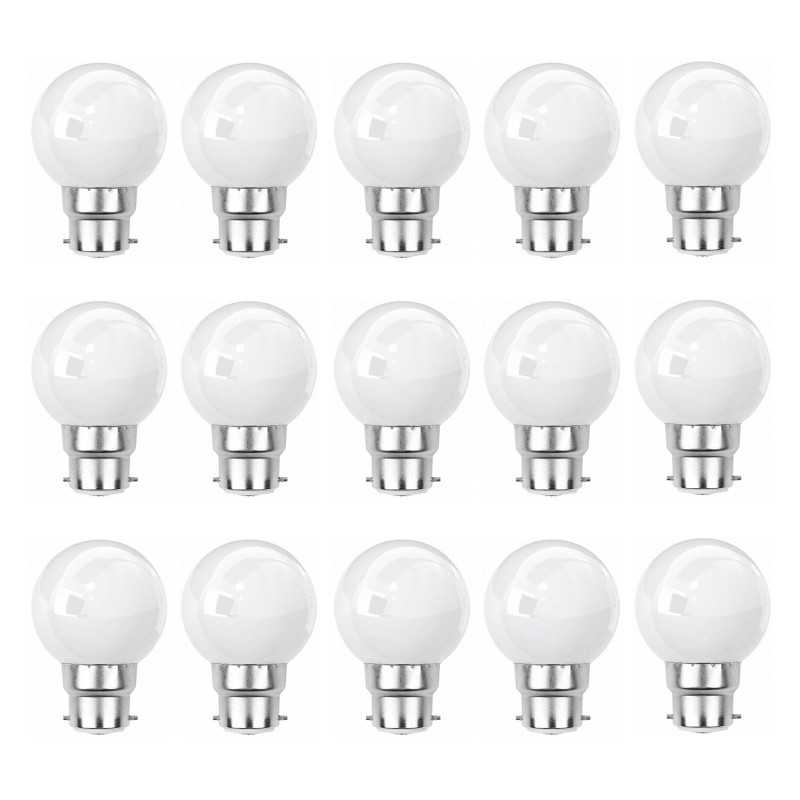 Lot de 15 ampoules Led Blanc B22 Incassables - Guirlandes guinguette - Culot baïonnette