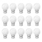 Lot de 15 ampoules blanches B22 Incassables