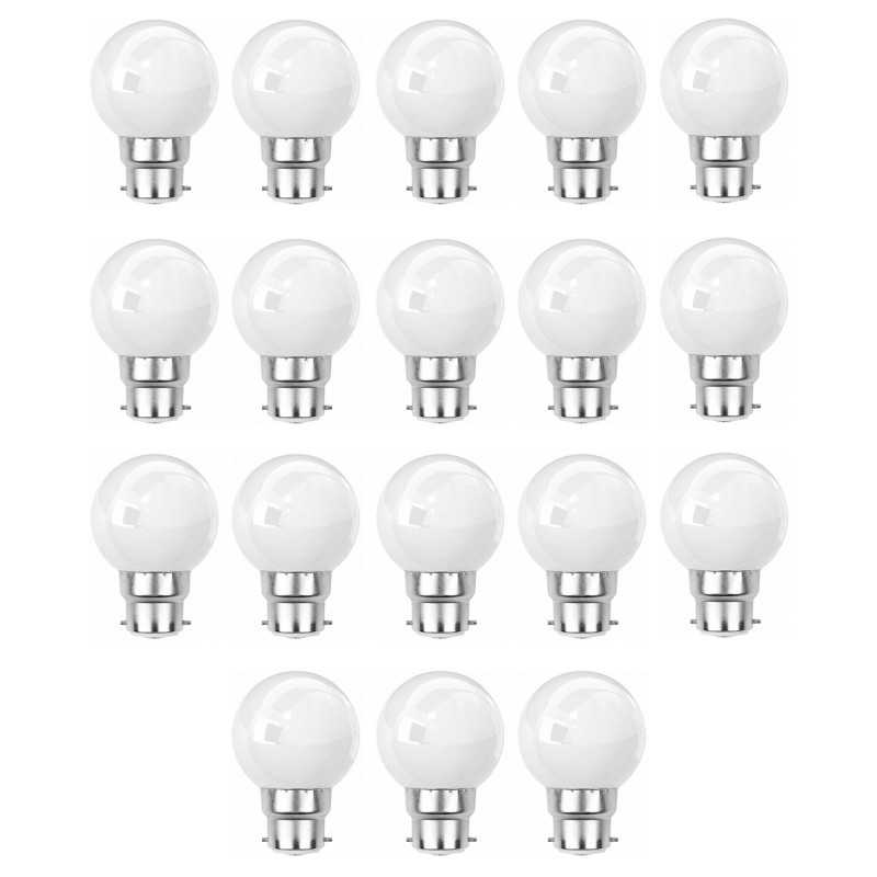 Lot de 18 ampoules blanches B22 incassables