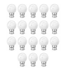 Lot de 18 ampoules Led Blanc B22 Incassables - Guirlandes guinguette - Culot baïonnette