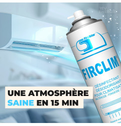Firclim - 6 sprays anti-bactérien, nettoyant, aérosol pour clim - 500ml
