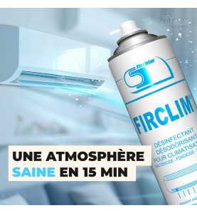 Firclim - 6 Sprays anti-bactérien, Nettoyant, aérosol pour clim