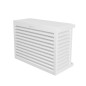 Cache clim extérieur aluminium blanc - Protection et habillage design pour unité de climatisation et pompe à chaleur - Taille S Cache clim extérieur aluminium blanc - Protection et habillage design pour unité de climatisation et pompe à chaleur - Taille S