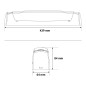 IZIFLUX R glette LED Salle de bain pour ampoule LED S19 - Source rempla able MIIDEX