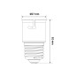 Adaptateur culot E27 vers B22 Blanc pour ampoule Adaptateur culot E27 vers B22 Blanc pour ampoule