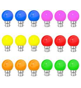 REVENERGIE - 18 ampoules multicolore Led B22 guirlande guinguette