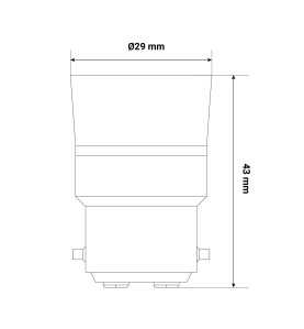 Adaptateur de culot B22 à E14 - Accessoires pour ampoules LED - Rêvenergie