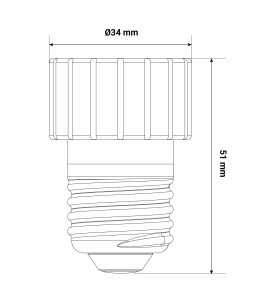 Vision-el | Adaptateur de culot E27 a GU10 - Accessoires pour ampoules LED - Rêvenergie