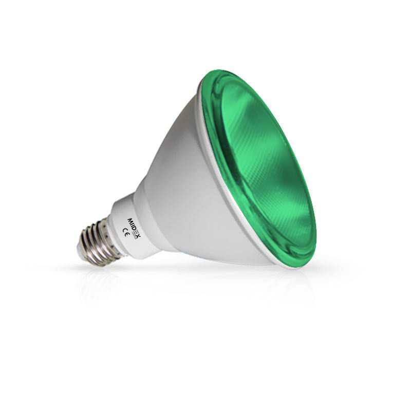 Ampoule LED E27 PAR38 16W verte RGB IP65 Spot extérieur Ampoule LED E27 PAR38 16W verte RGB IP65 Spot extérieur