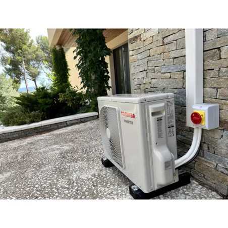 EID Paire de supports de sol Mini Rubber 400 mm 300 kg avec visserie