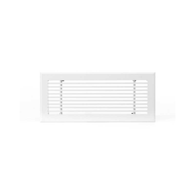 Grille soufflage linéaire 400x150 blanc mat