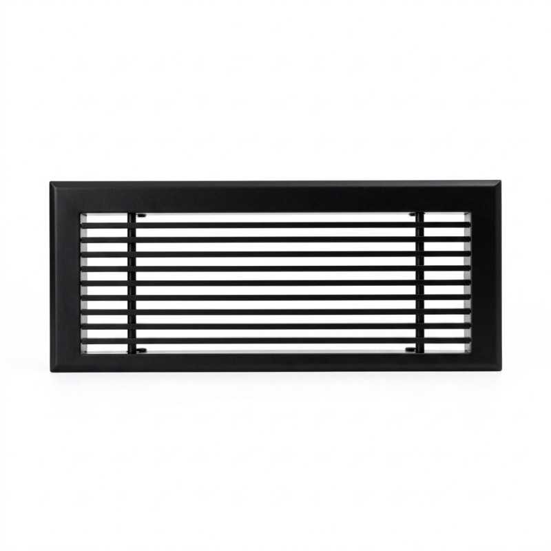 Grille soufflage linéaire 300x150 noire