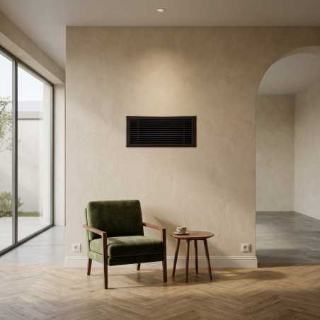 copy of Grille soufflage linéaire 300x150 noire
